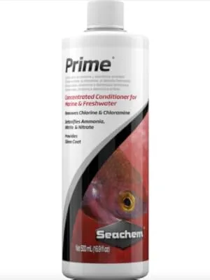 Seachem Prime Fresh and Saltwater Conditioner - Chemical Remover and Detoxifier - PRIME