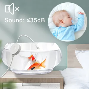 Aquarium air pump super quiet air pump 35 dB soarfly quiet oxygen pump with check valve aquarium pump oxygen pump mini with accessories white 1 W - Luftpumpe
