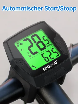 SPGOOD Bicycle Computer Wireless Tacho Bicycle Bicycle Taxo Wireless Bicycle Tachometer Bicycle Computer Kinder Bicycle Computer Wireless Radd computer Wireless Bicycle Tacho - taco