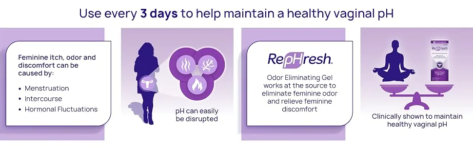 RepHresh Odor Eliminating Vaginal Gel 4ct (0.07oz) - product information 3