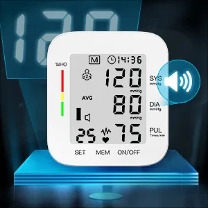 MMIZOO Blood Pressure Monitor Large LCD Display & Adjustable Wrist Cuff 5.31-7.68 inch Automatic 90x2 Reading Memory for Home Use (CK-102S) - product information 5