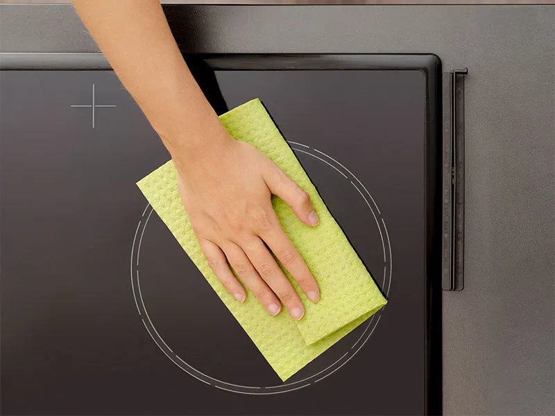 Reer stove guard Premium XL for gluing adjustable in size 57-90 cm suitable for induction and gas stoves silver Silver XL - Einfaches Reinigen