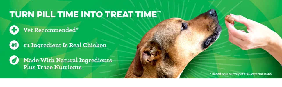GREENIES Pill Pockets Natural Dog Treats Capsule Size Chicken Flavor - unspecified
