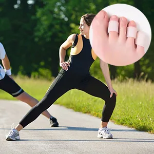 20 pieces toe caps protector silicone small toe protector toe pads reduce friction (skin color white) - Zehenkappen Zehenschutz