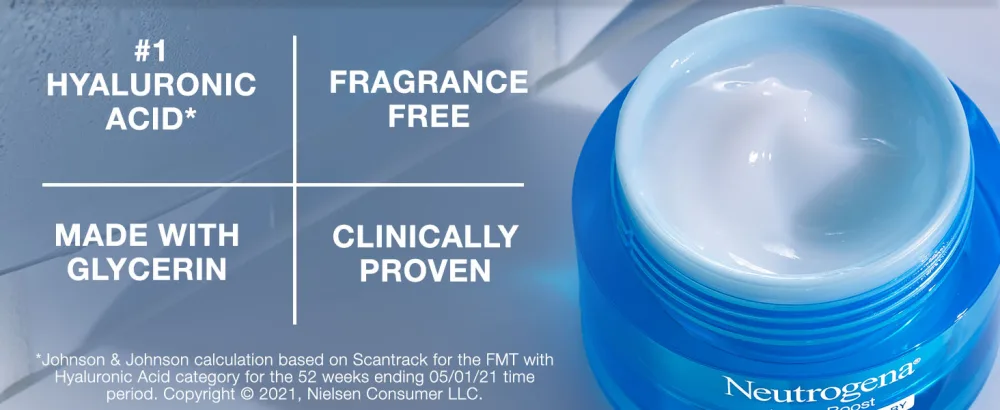 Neutrogena Hydro Boost Hyaluronic Acid Hydrating Face Moisturizer Gel-Cream to Hydrate and Smooth Extra-Dry Skin 1.7 oz - Neutrogena Hydro Boost