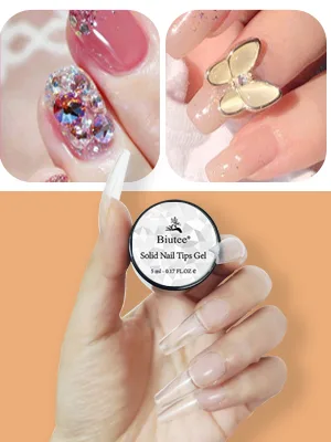 Solid nail tips gel nail art gel paint solid patch glue for professional nail extension artificial fingernails tipper (5 g * 2) - product information 19