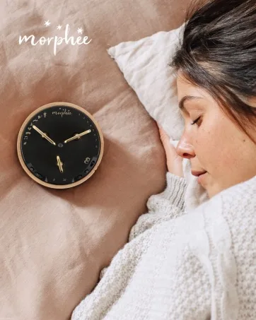 Morph e - meditation box completely offline - for quick sleep and a deep relaxing sleep - 700 000 users (German English Dutch French) Marron unit size - morphee