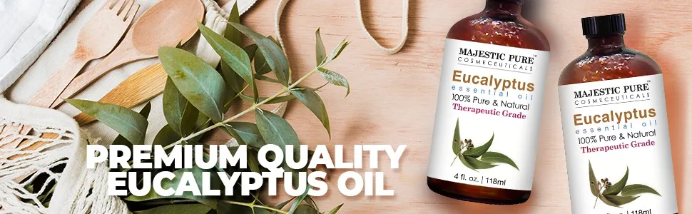 MAJESTIC PURE Eucalyptus Essential Oil - Therapeutic Grade - 4 fl oz - Majestic pure eucalyptus essential oil aromatherapy therapeutic grade organic