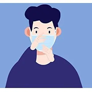 Black Disposable Face Mask 50 Pcs Black Face Masks 3 Ply Protection Masks - Stretch the mask up and down