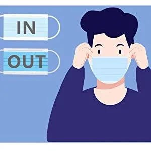 Black Disposable Face Mask 50 Pcs Black Face Masks 3 Ply Protection Masks - Verify the top