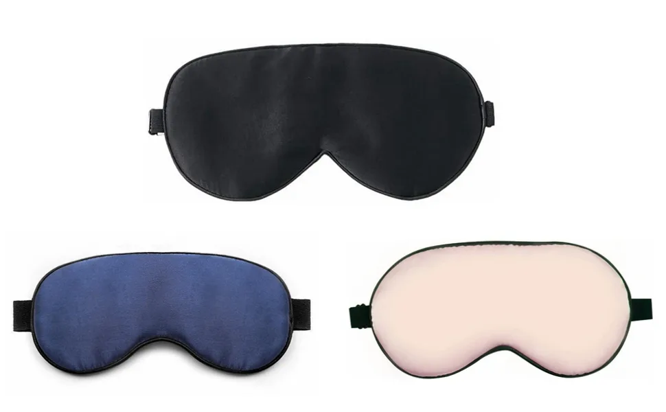 Silk sleeping masks and blindfold super -glatted eye mask for sleeping with adjustable straps suitable for trips nap night sleep (pink) - product information 14