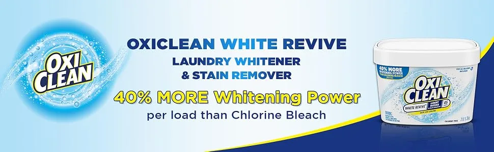 OxiClean White Revive Laundry Whitener + Stain Remover 3 lbs. - product information 1