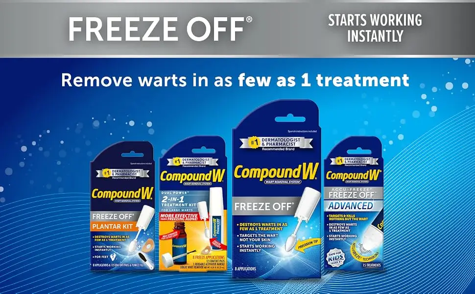 Compound W Maximum Strength One Step Invisible Wart Remover Strips 14 CT 2 Pack - Compound W