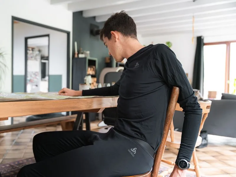 Odlo Men's 100% Merino 200 grams_195742 functional underwear set XXL Black - Black - Merino M