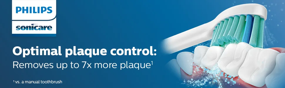 Philips Sonicare Genuine C2 Optimal Plaque Control Toothbrush Heads 3 Brush Heads White HX9023/65 - Optimal plaque control brush heads white