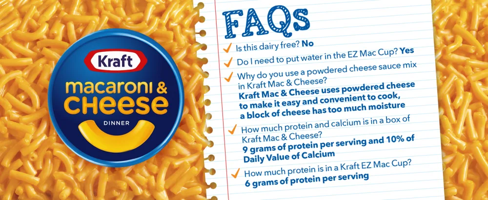 Kraft Deluxe White Cheddar Macaroni & Cheese Easy Microwavable Dinner (4 ct Pack 2.39 oz Cups) - Frequently asked questions