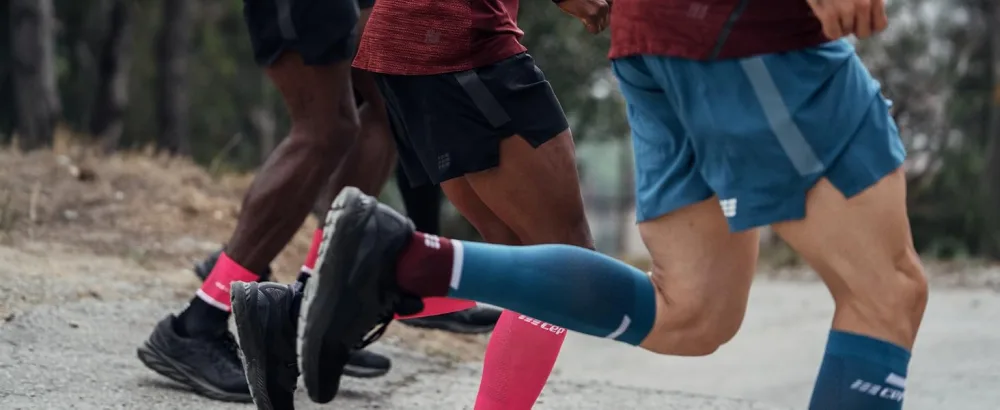 CEP - The Run Compression Calf Sleeves for men |Stulps for the legs |Compression pulp men for effective muscle activation of the Wade M white - SLEEVES