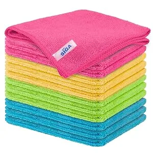 MR.SIGA Microfiber Cleaning ClothPack of 12Size:12.6" x 12.6" - MR.SIGA