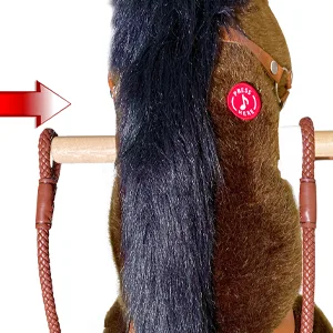 PonyCycle Riding on Horseback Reins (75 cm) - Brown - Installieren