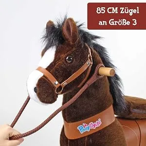 PonyCycle Riding on Horseback Reins (75 cm) - Brown - pferd