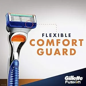 Gillette Fusion5 Mens Razor Blade Refills 12 Count Lubrastrip for a More Comfortable Shave - Comfort Guard