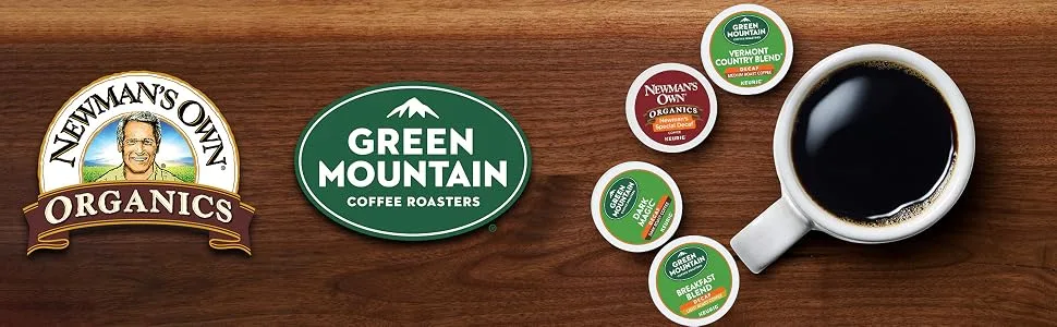Keurig Green Mountain Coffee Roasters Decaf Coffee Variety Pack Single-Serve Keurig K-Cup Pods 22 Count - Newman