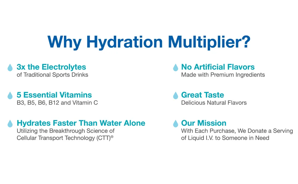 Liquid I.V. Hydration Multiplier - Lemon Lime - Hydration Powder Packets  Electrolyte Drink Mix  Easy Open Single-Serving Stick  Non-GMO - Liquid I.V. Hydration Multiplier - Hydration Powder Packets | Electrolyte Drink Mix