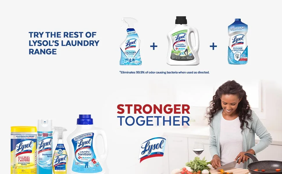 Lysol Laundry Sanitizer Additive Crisp Linen 90oz Packaging May Vary - LLS Crisp Linen 90oz