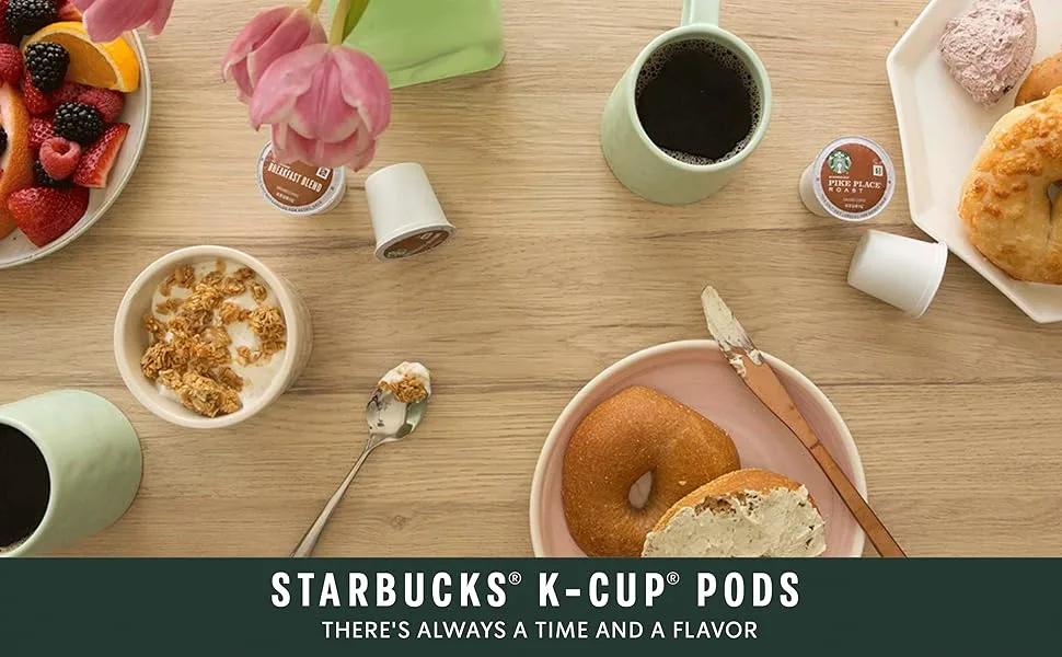 Starbucks Medium Roast K-Cup Coffee Pods - Breakfast Blend for Keurig Brewers - 6 Boxes (60 Pods Total) - Starbucks KCUP Pods - There