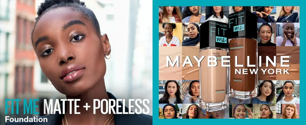 Maybelline Fit Me Matte + Poreless Liquid Foundation Makeup Fair Porcelain 1 fl; oz; Oil-Free Foundation - maybelline foundation, maybelline fit me foundation, foundation for oily skin, matte finish