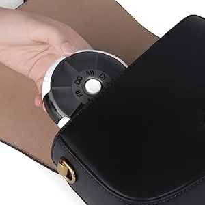 Opret german tablet box 7 days small pill box small medication box tablets weekly box pills box tablet box for on the go around small black black 9x9cm - pillendose klein