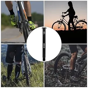 Drfeify Pin Axis Bicycle Alu |L: 155mm |TL: 9mm |TP: M14x1.5 |Light black bicycle front fork for a quick-wing bicycle fork assembly for FOX SC32 34 36 series - Dilwe