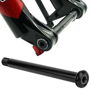 Drfeify Pin Axis Bicycle Alu |L: 155mm |TL: 9mm |TP: M14x1.5 |Light black bicycle front fork for a quick-wing bicycle fork assembly for FOX SC32 34 36 series - Dilwe