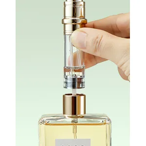 Brarios perfumed robber refillable empty travel perfume atomizer 5ml mini portable spray bottle pocket cater for on the go (J-gray) 5ml gray - Schritt 3