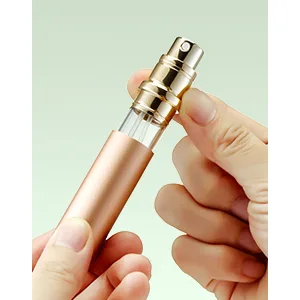 Brarios perfumed robber refillable empty travel perfume atomizer 5ml mini portable spray bottle pocket cater for on the go (J-Schwarz) 5ml black - Schritt 2