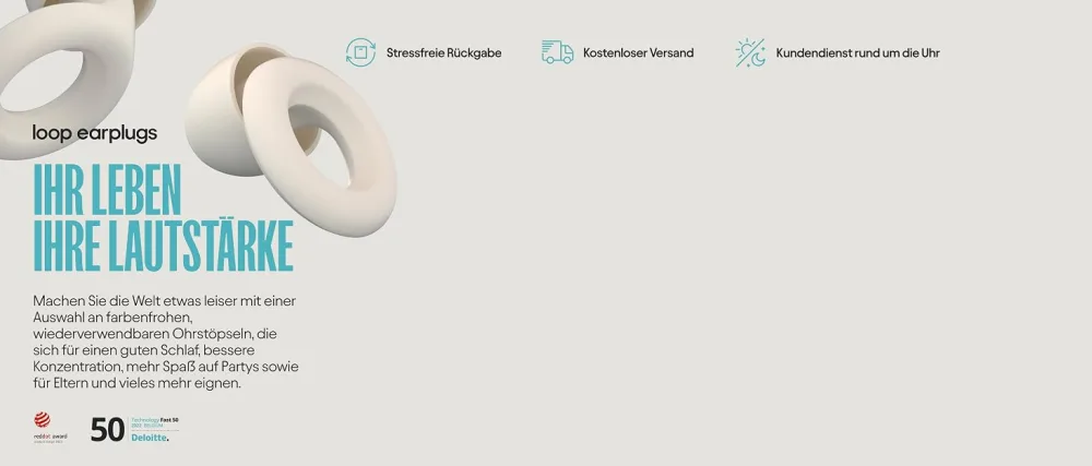 Loop experience plus earplugs - high fidelity hearing protection for musicians DJs drummer festivals and concerts - 18dB noise reduction - earplugs with extra accessories - gold - Loop Ohrstöpsel zum Schlafen, Reisen & Konzentration - Wiederverwendbarer Silikon Gehörschutz