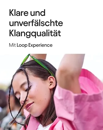 Loop experience plus earplugs - high fidelity hearing protection for musicians DJs drummer festivals and concerts - 18dB noise reduction - earplugs with extra accessories - gold - Loop Ohrstöpsel zum Schlafen, Reisen & Konzentration - Wiederverwendbarer Silikon Gehörschutz