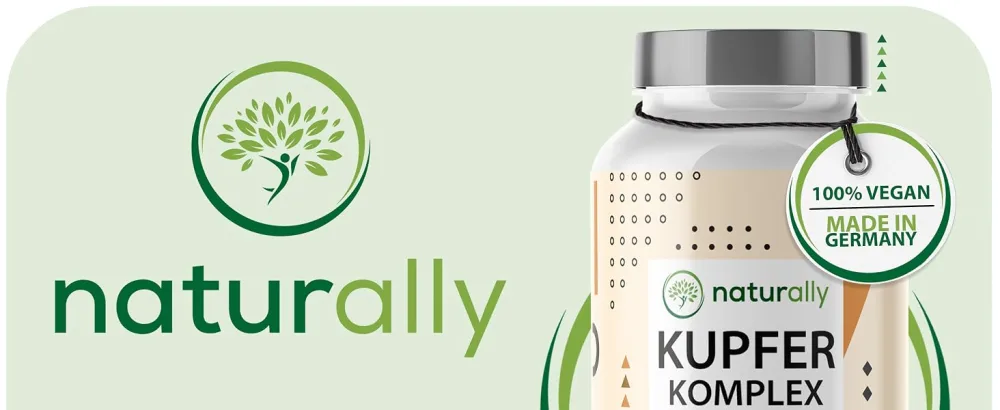 Naturally 2mg copper tablets - 180 tablets complex with copper bisglycinat copper gluconate and copper citrate copper supplement without additives vegan laboratory test - Kupfer Komplex Desktop Bild 1