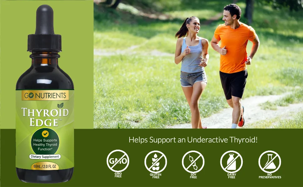 Thyroid Edge Organic Thyroid Support Supplement- 2 oz - support healthy thyroid function