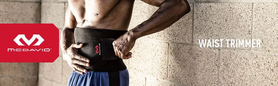McDavid Waist Trimmer Belt Neoprene Fat Burning Sauna Waist Trainer - Black - product information 1