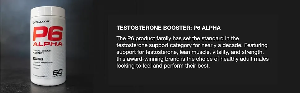 Cellucor P6 Alpha Testosterone Booster - 60 Capsules - P6 ALPHA
