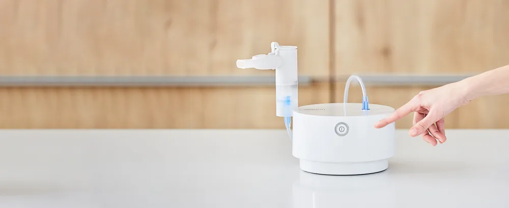 OMRON X105 Advanced All-in-One Nebulizer for Children and Adults Inhaler for Acute and Chronic Respiratory Diseases - Einzigartiges Design