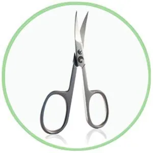 Eico nail scissors' set - nail scissors and skin scissors with curved cutting edges - for fingernails - also left -handed nail and skin scissors SET - nagelschere 2