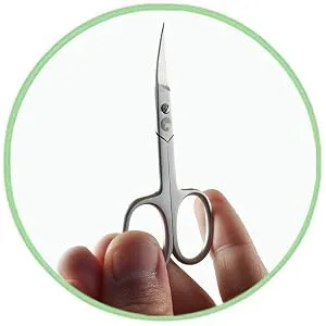 Eico nail scissors' set - nail scissors and skin scissors with curved cutting edges - for fingernails - also left -handed nail and skin scissors SET - nagelschere anas