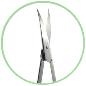 Eico nail scissors' set - nail scissors and skin scissors with curved cutting edges - for fingernails - also left -handed nail and skin scissors SET - nagelschere hautschere