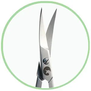Eico nail scissors' set - nail scissors and skin scissors with curved cutting edges - for fingernails - also left -handed nail and skin scissors SET - nagelschere scharf