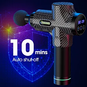 Cotsoco massage gun massage gun for back neck and shoulder quiet electrical massage device with 10 massage heads and 30 speeds muscle massage device for deep tissue (carbon) ... - product information 24