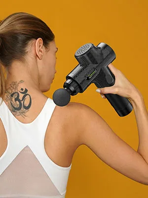 Cotsoco massage gun massage gun for back neck and shoulder quiet electrical massage device with 10 massage heads and 30 speeds muscle massage device for deep tissue (carbon) ... - product information 26