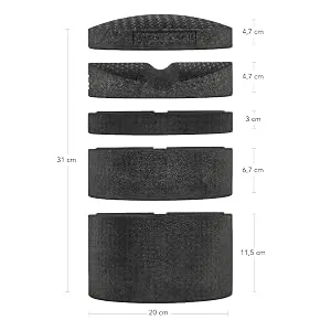 Liebscher & Bracht Original back rescuers: back extensor breast and backhow with groove for spine + altitude regulation back trainer made in Germany exercises in the app - Rückenretter Rückendehner Detail