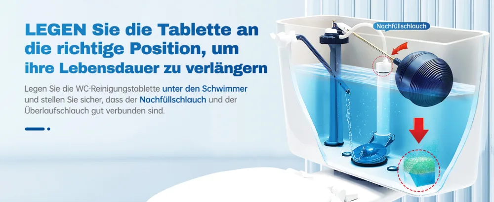 Vacplus WC Cleaner Duo-Active Cleaning Cubes for Water Tanks 12 Pieces Extra Strong Prevents Limescale & Dirt Green - Vacplus WC Reiniger
